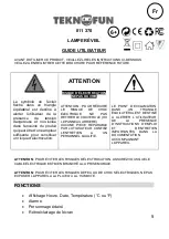 Предварительный просмотр 5 страницы Teknofun 811 370 User Manual