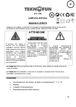 Предварительный просмотр 13 страницы Teknofun 811 370 User Manual