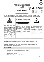 Предварительный просмотр 17 страницы Teknofun 811 370 User Manual