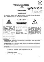 Предварительный просмотр 21 страницы Teknofun 811 370 User Manual