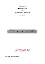 Preview for 1 page of Teknoline TQM-8000 TM User Manual