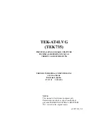 Teknor Industrial Computers TEK-AT4LVG Technical Reference Manual preview