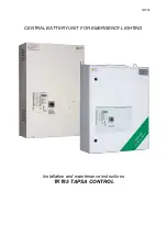 Предварительный просмотр 1 страницы Teknoware TAPSA CONTROL TKT65 Installation And Maintenance Instructions Manual