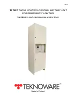 Teknoware TKT6716C Installation And Maintenance Instructions Manual предпросмотр