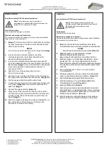 Preview for 1 page of Teknoware Zonespot II Installation And Maintenance Manual