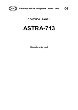 Предварительный просмотр 1 страницы teko ASTRA-713 Operating Manual