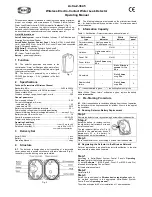 Preview for 1 page of teko Astra-Z-3645 Operating Manual