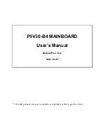 Preview for 1 page of Tekram Technology P5V30-B4 User Manual