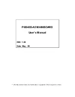 Preview for 1 page of Tekram Technology P6B40D-A5 User Manual