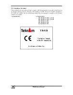 Preview for 2 page of Tekram Technology TR-824 User Manual