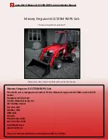 Tektite Massey Ferguson GC1723E Installation Manual preview