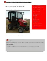 Tektite Massey Ferguson GC2600 Cab Operator'S Manual preview