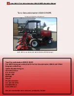 Предварительный просмотр 6 страницы Tektite Toro Groundsmaster 4500-D ROPS Installation Manual