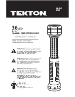 Preview for 1 page of tekton 6119 Operator'S Manual