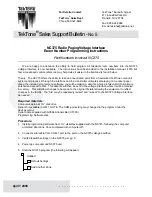 Preview for 1 page of TekTone NC375 Programming Instructions