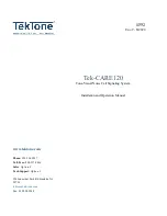 TekTone Tek-CARE120 Installation And Operation Manual preview