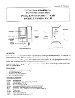 Preview for 1 page of TekTone Tek-View VM600A Installation Instructions Manual