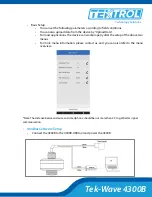 Preview for 11 page of TEKTROL TEK-WAVE 4300B Quick Start Manual