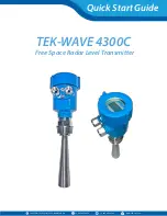 TEKTROL TEK-WAVE 4300C Quick Start Manual preview