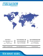Preview for 10 page of TEKTROL TEK-WAVE 4300C Quick Start Manual