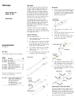 Предварительный просмотр 1 страницы Tektronix 020-2960-00 Instructions