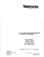 Tektronix 067-0883-99 Instruction Manual предпросмотр