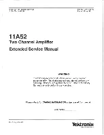 Preview for 3 page of Tektronix 11A52 Service Manual