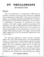 Preview for 5 page of Tektronix 211 Operator'S Manual