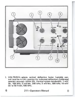 Preview for 10 page of Tektronix 211 Operator'S Manual