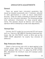 Preview for 14 page of Tektronix 211 Operator'S Manual