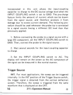 Preview for 20 page of Tektronix 211 Operator'S Manual