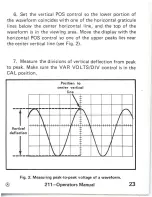 Preview for 27 page of Tektronix 211 Operator'S Manual