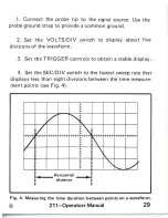 Preview for 33 page of Tektronix 211 Operator'S Manual