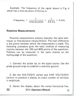 Preview for 36 page of Tektronix 211 Operator'S Manual