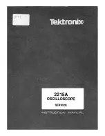 Preview for 1 page of Tektronix 2215A Instruction Manual