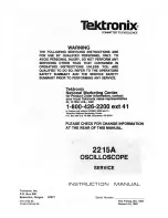 Preview for 2 page of Tektronix 2215A Instruction Manual