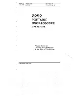 Tektronix 2252 Operator'S Manual preview