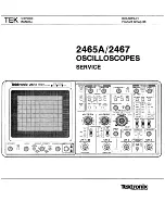 Preview for 1 page of Tektronix 2465A Service Manual