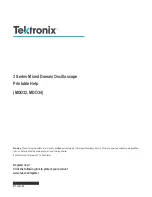 Предварительный просмотр 1 страницы Tektronix 3 Series Printable Help