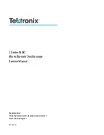 Tektronix 3 Series Service Manual preview