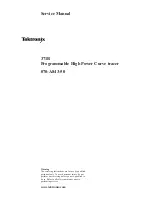 Tektronix 371B Service Manual preview