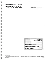 Tektronix 3B5 Instruction Manual preview