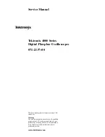 Preview for 1 page of Tektronix 4000 Series Service Manual