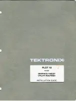 Предварительный просмотр 1 страницы Tektronix 4010A06 Installation Manual