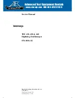 Preview for 1 page of Tektronix 410 Service Manual