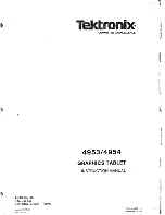 Предварительный просмотр 1 страницы Tektronix 4953 Instruction Manual