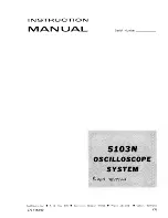 Tektronix 5103N Instruction Manual предпросмотр