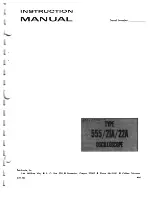 Preview for 1 page of Tektronix 555/21A Instruction Manual