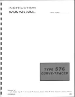 Preview for 1 page of Tektronix 576 Manual