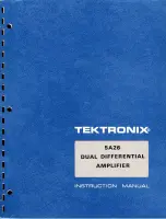 Предварительный просмотр 1 страницы Tektronix 5A26 Instruction Manual